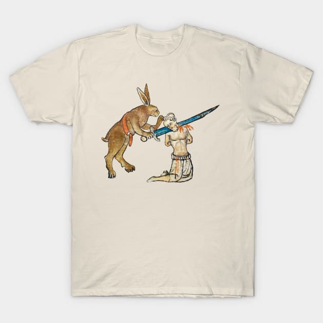 Medieval Murder Rabbit T-Shirt by starwilliams